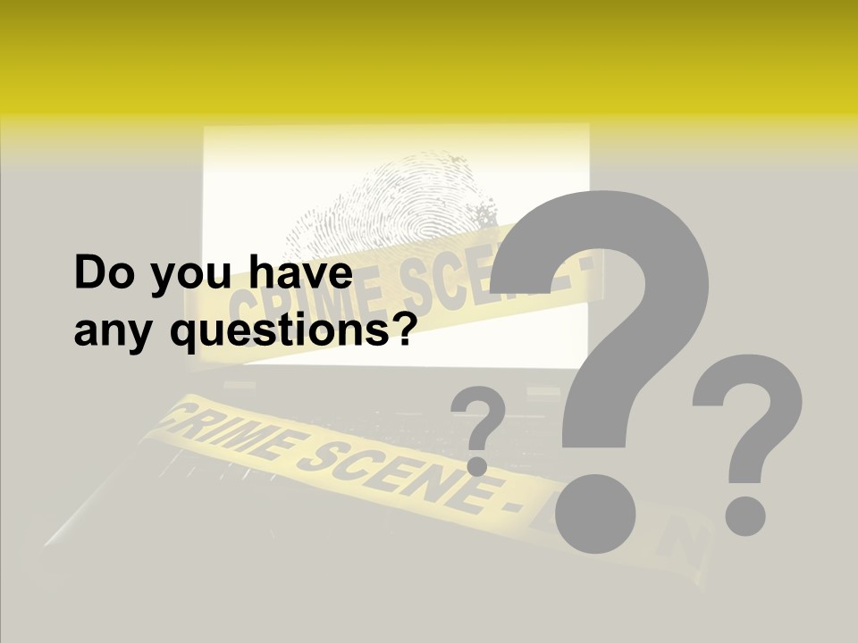 Password Information Fingerprint PowerPoint Template