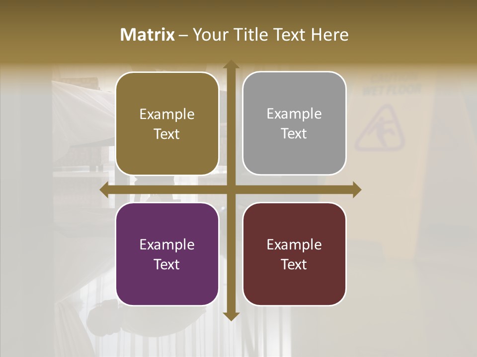 Worker Clean Sign PowerPoint Template