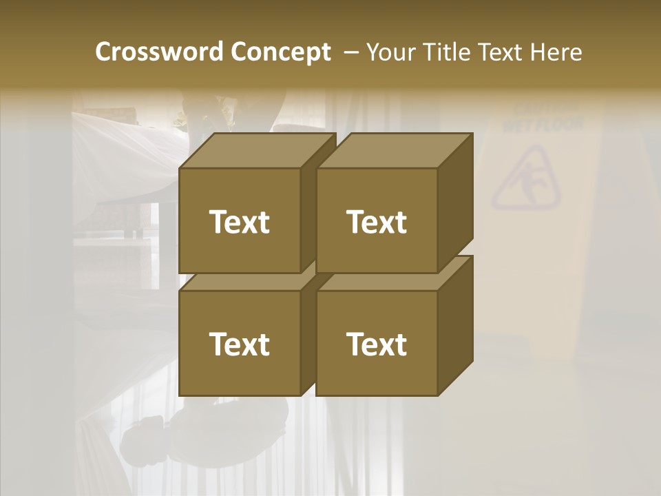 Worker Clean Sign PowerPoint Template