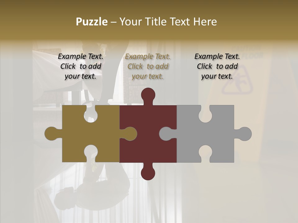 Worker Clean Sign PowerPoint Template