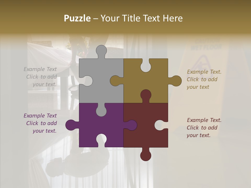 Worker Clean Sign PowerPoint Template