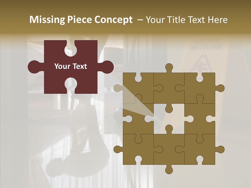 Worker Clean Sign PowerPoint Template