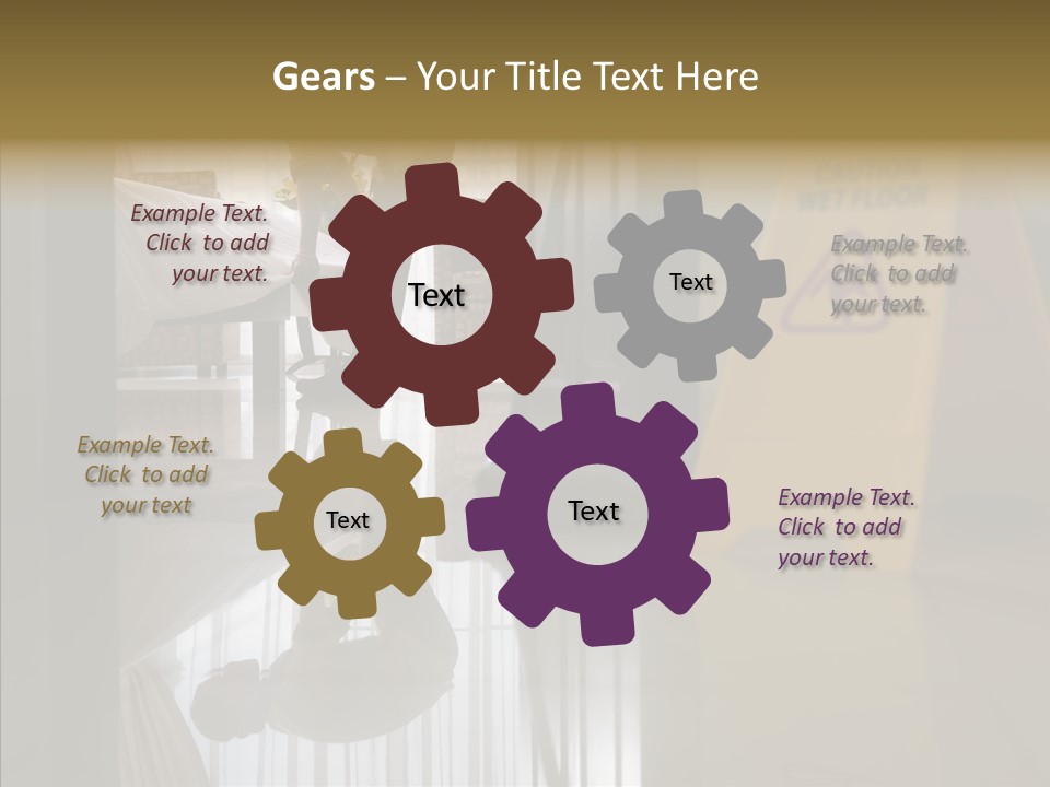 Worker Clean Sign PowerPoint Template