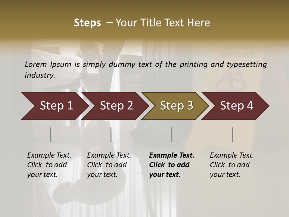 Worker Clean Sign PowerPoint Template
