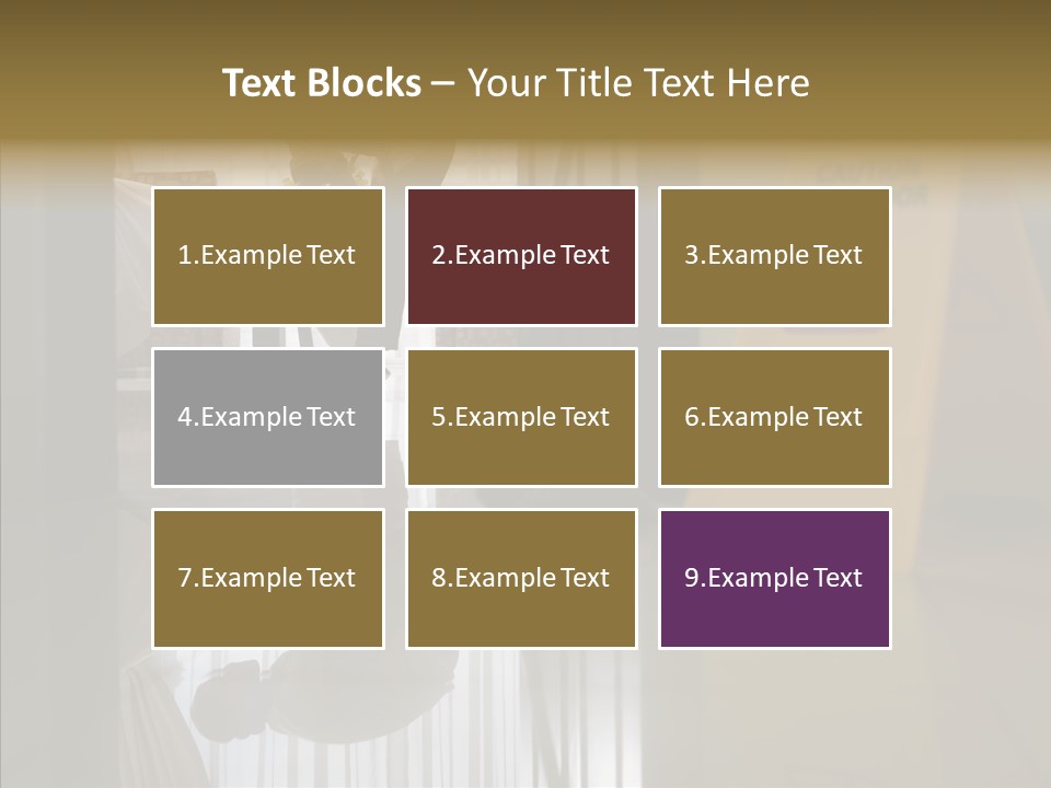 Worker Clean Sign PowerPoint Template