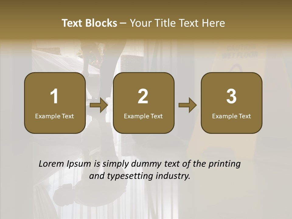 Worker Clean Sign PowerPoint Template