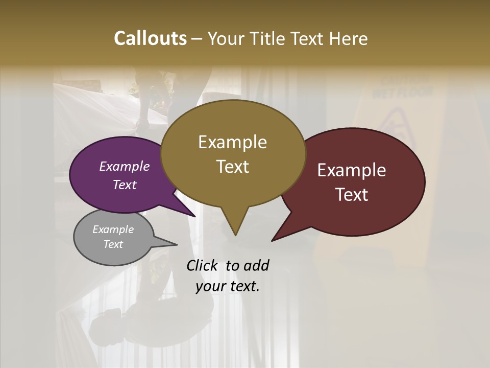 Worker Clean Sign PowerPoint Template