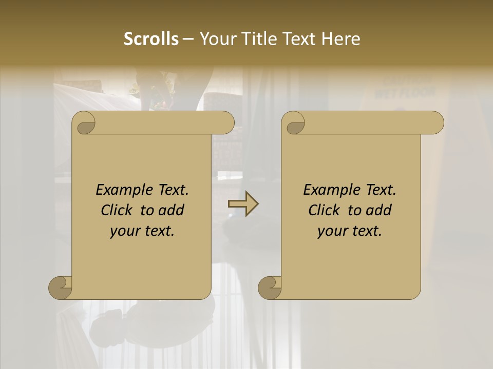 Worker Clean Sign PowerPoint Template