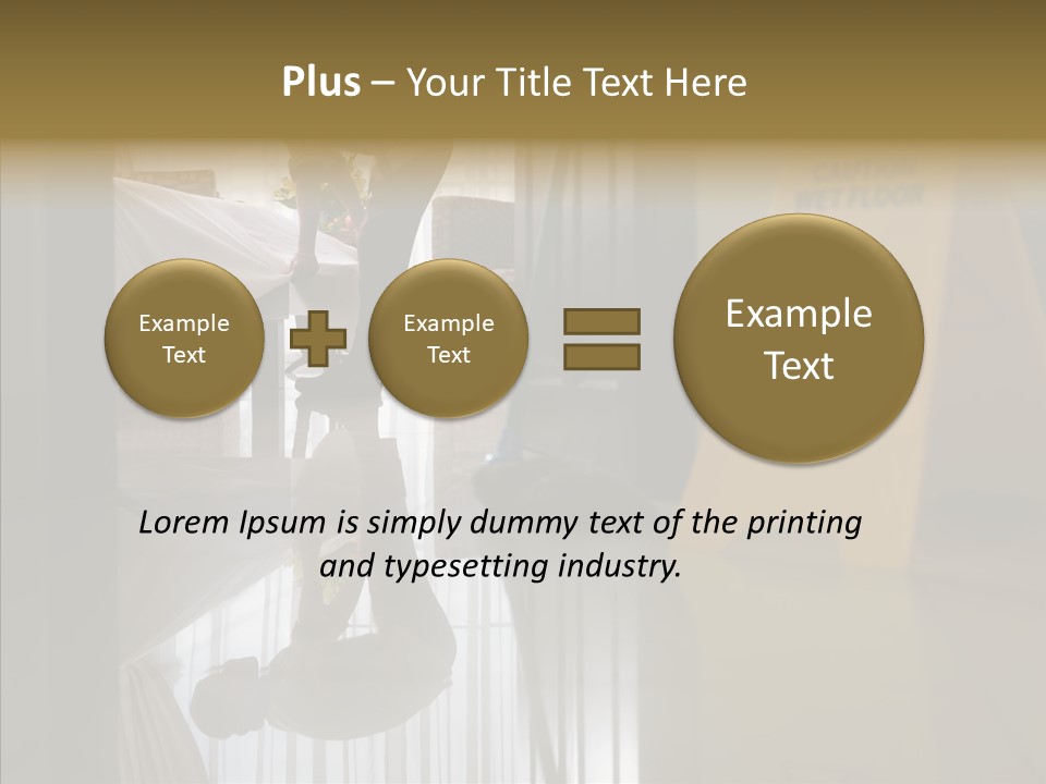 Worker Clean Sign PowerPoint Template