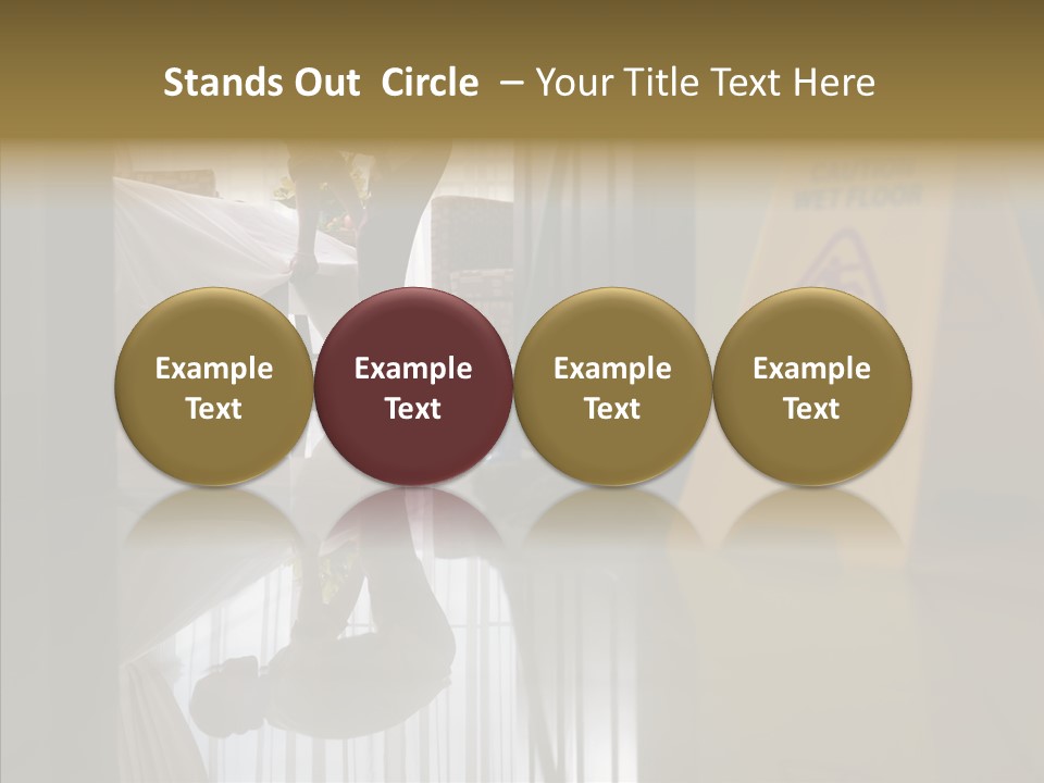 Worker Clean Sign PowerPoint Template