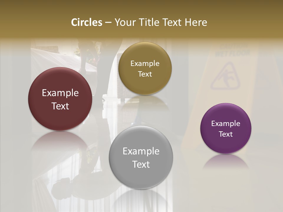 Worker Clean Sign PowerPoint Template