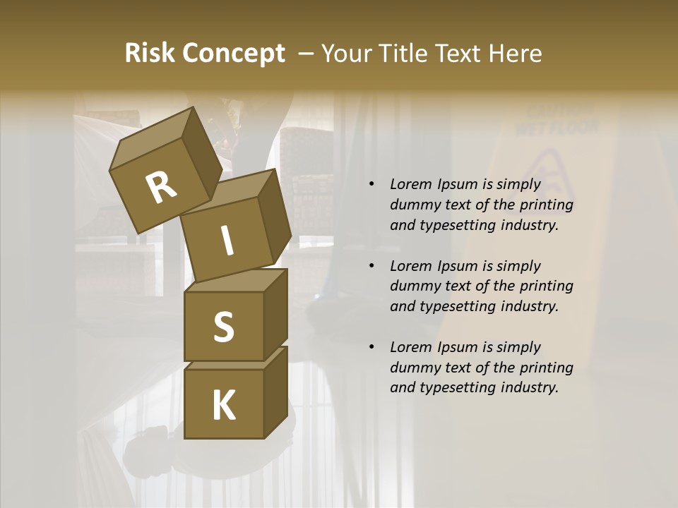 Worker Clean Sign PowerPoint Template