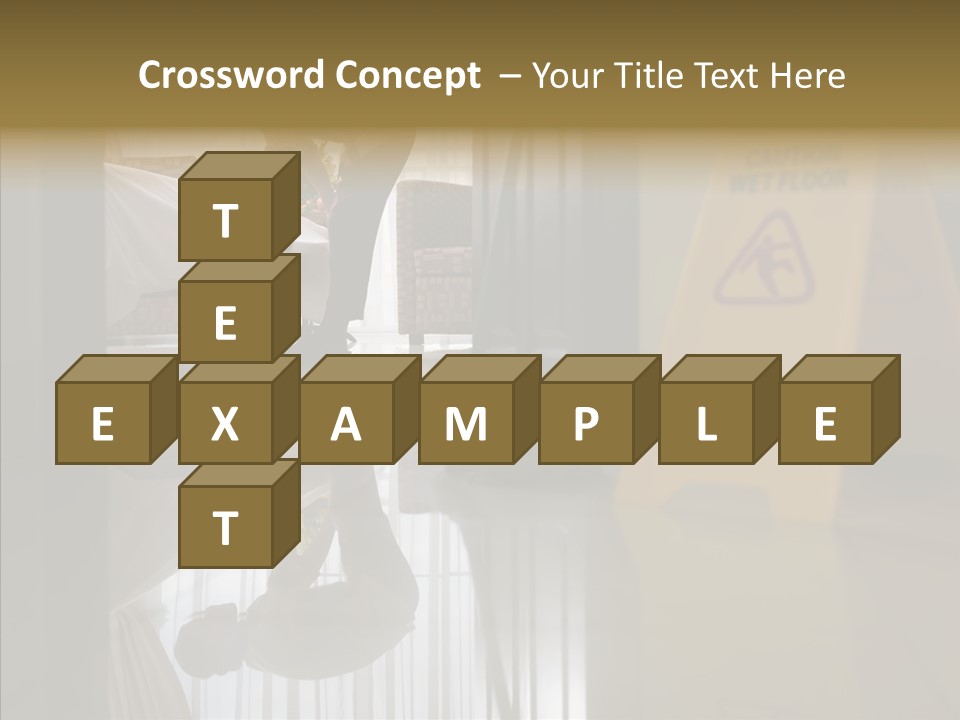Worker Clean Sign PowerPoint Template