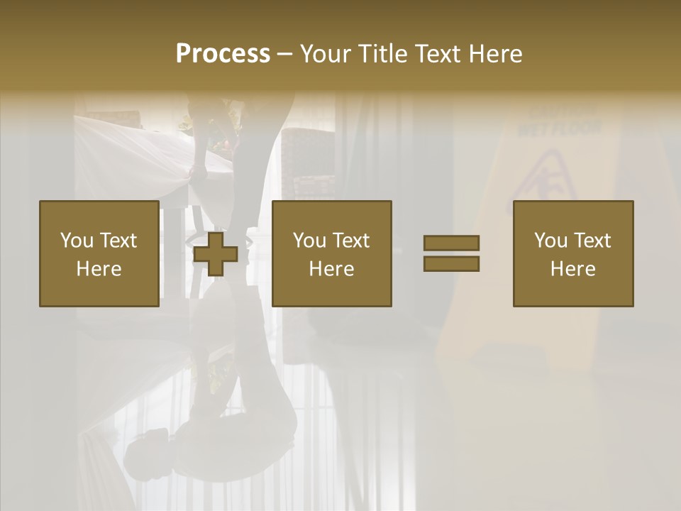 Worker Clean Sign PowerPoint Template