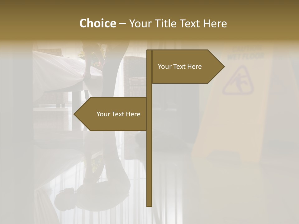 Worker Clean Sign PowerPoint Template