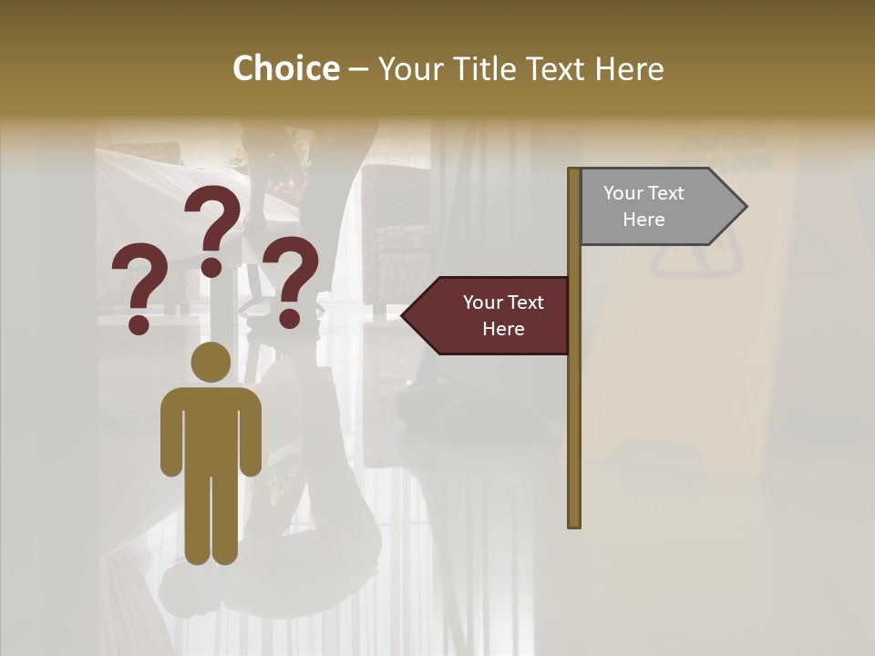 Worker Clean Sign PowerPoint Template
