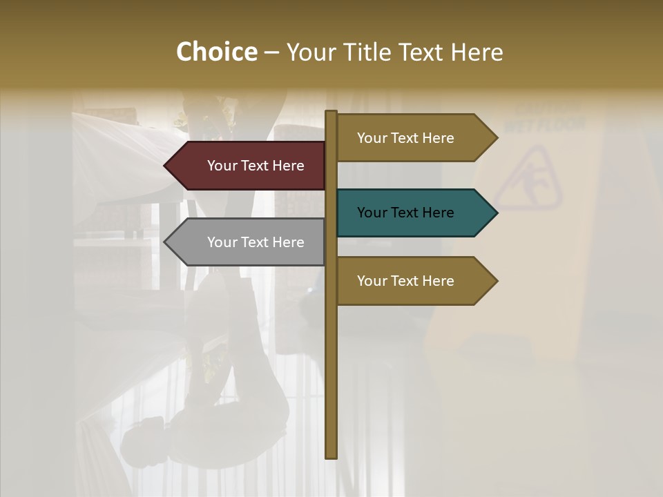 Worker Clean Sign PowerPoint Template