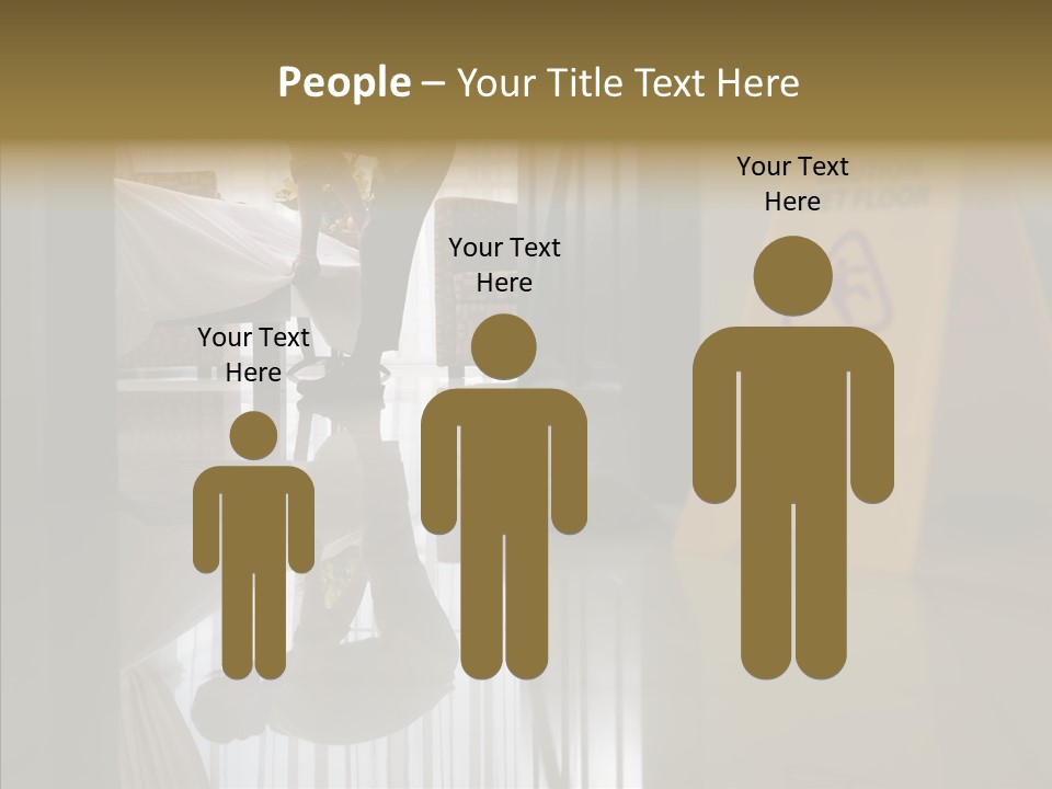 Worker Clean Sign PowerPoint Template