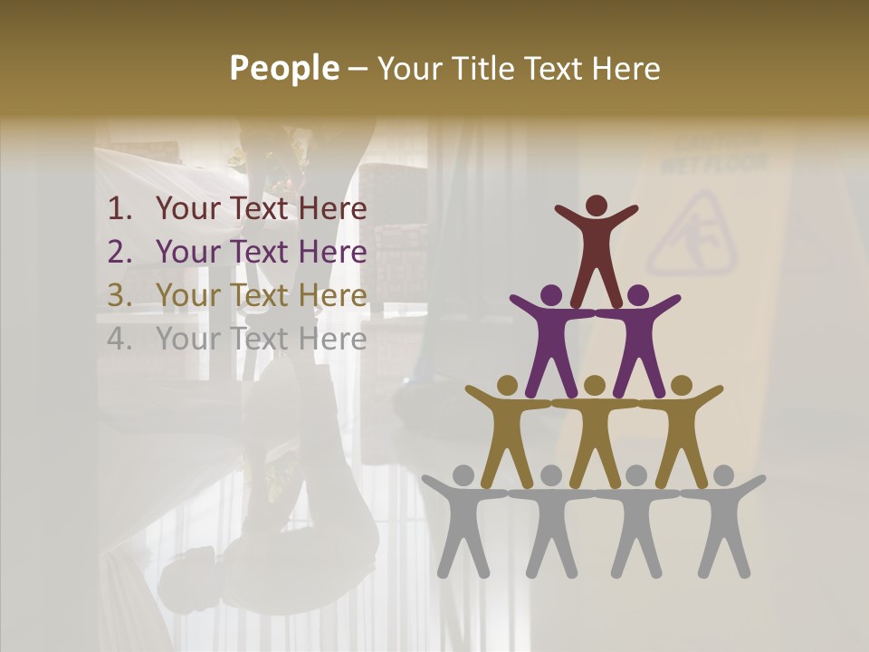 Worker Clean Sign PowerPoint Template