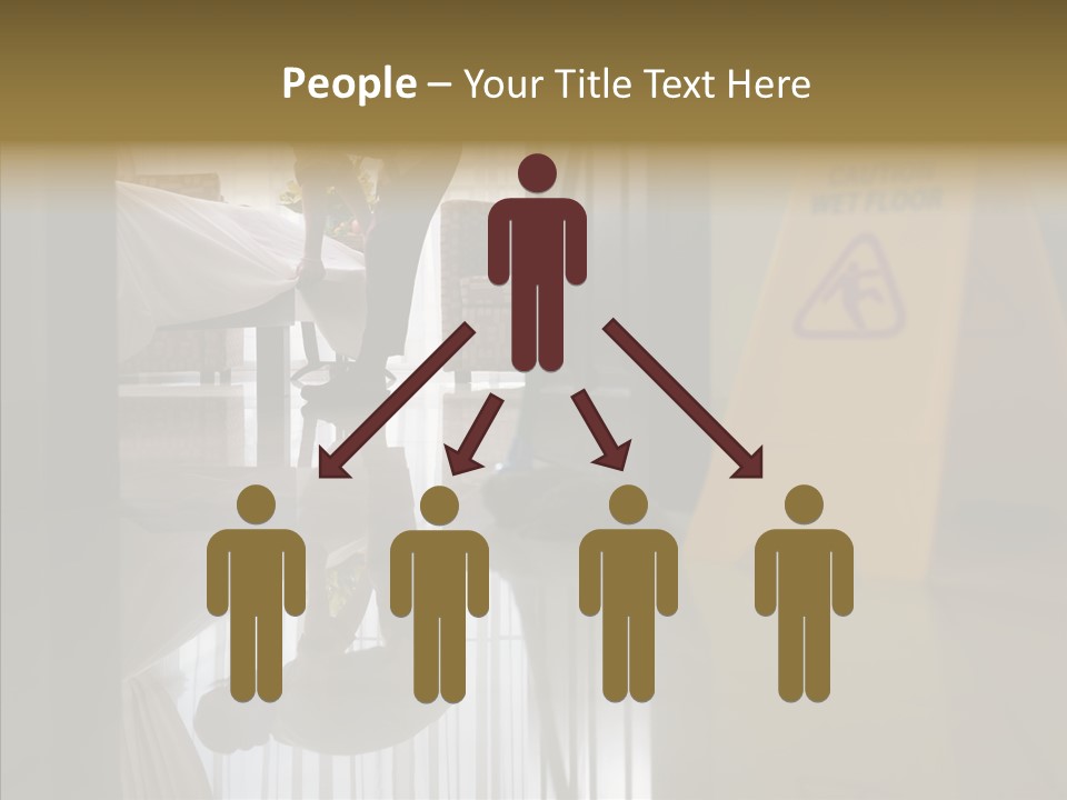 Worker Clean Sign PowerPoint Template