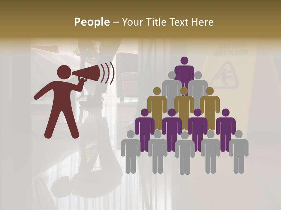 Worker Clean Sign PowerPoint Template