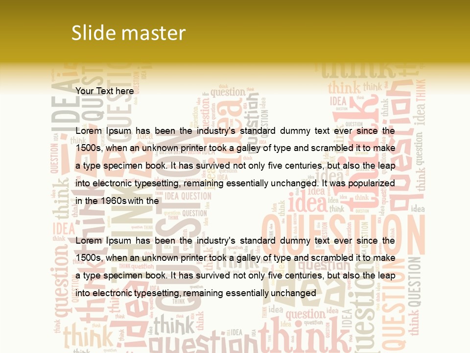 Question Intelligent Abstract PowerPoint Template