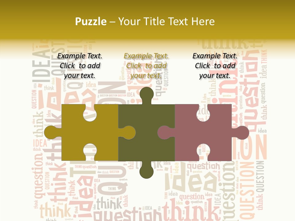 Question Intelligent Abstract PowerPoint Template