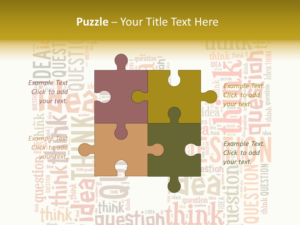 Question Intelligent Abstract PowerPoint Template