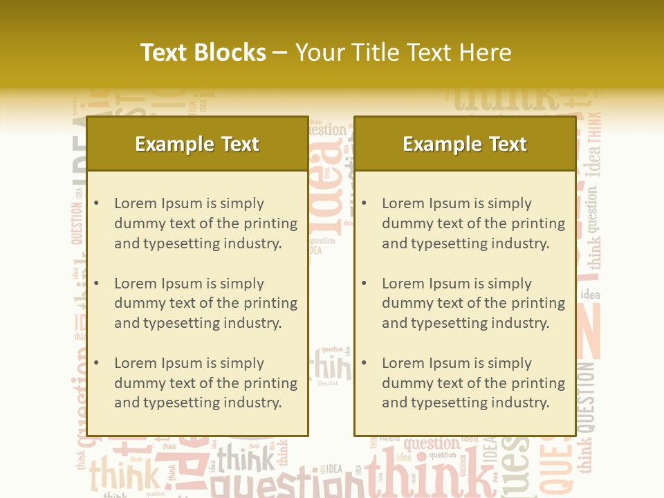Question Intelligent Abstract PowerPoint Template