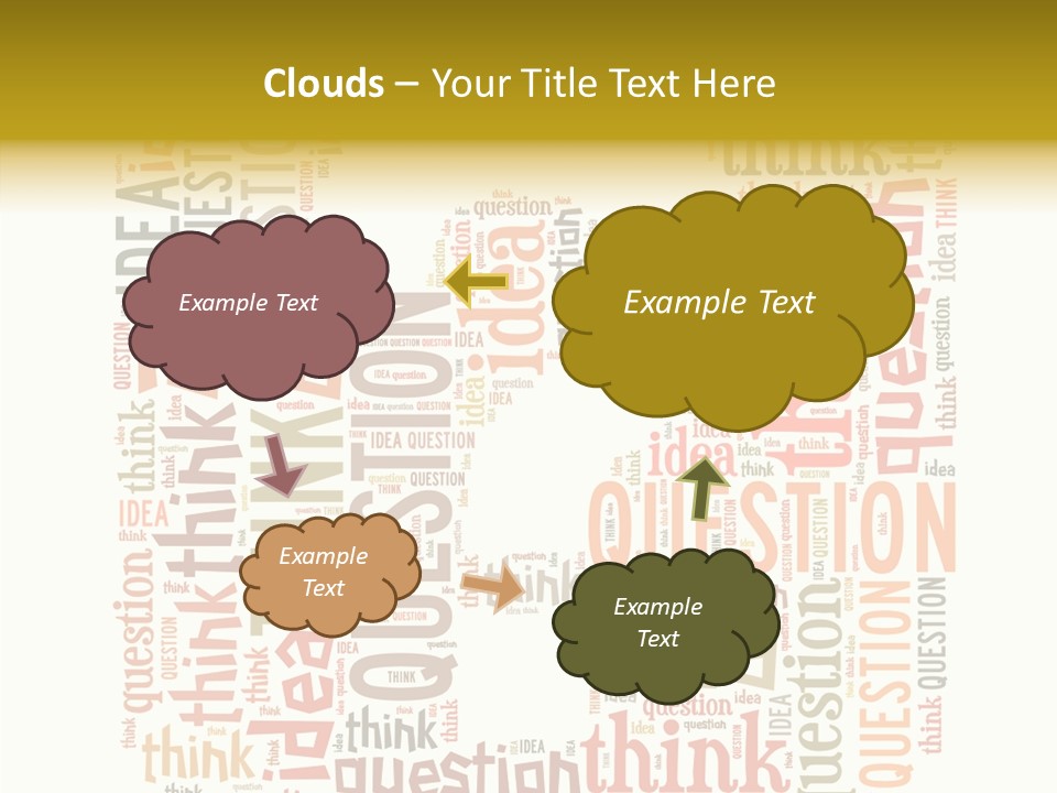 Question Intelligent Abstract PowerPoint Template