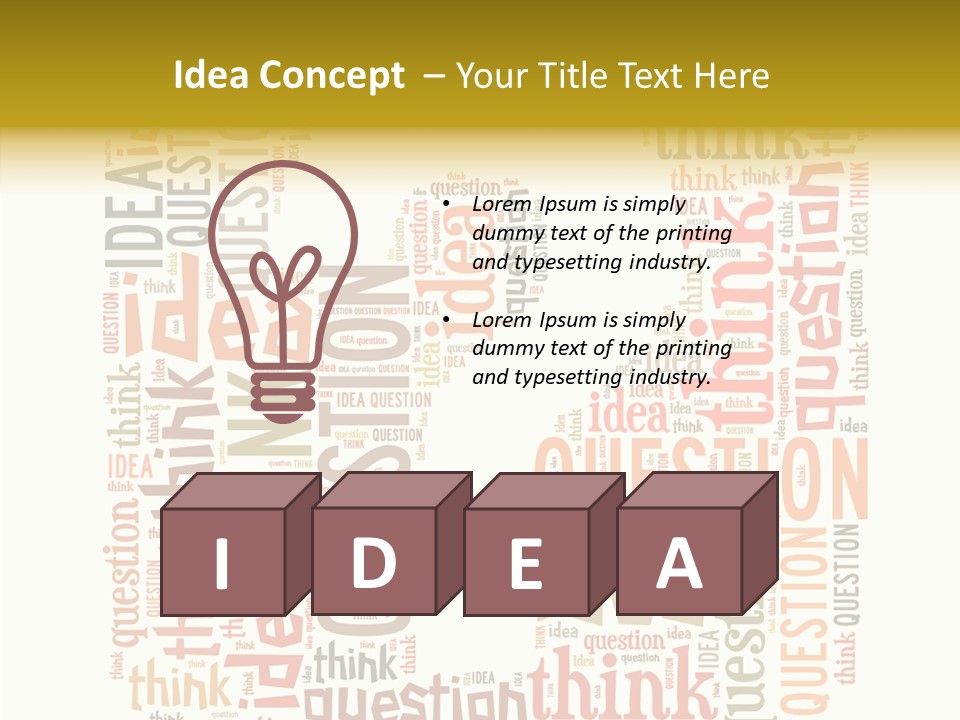 Question Intelligent Abstract PowerPoint Template