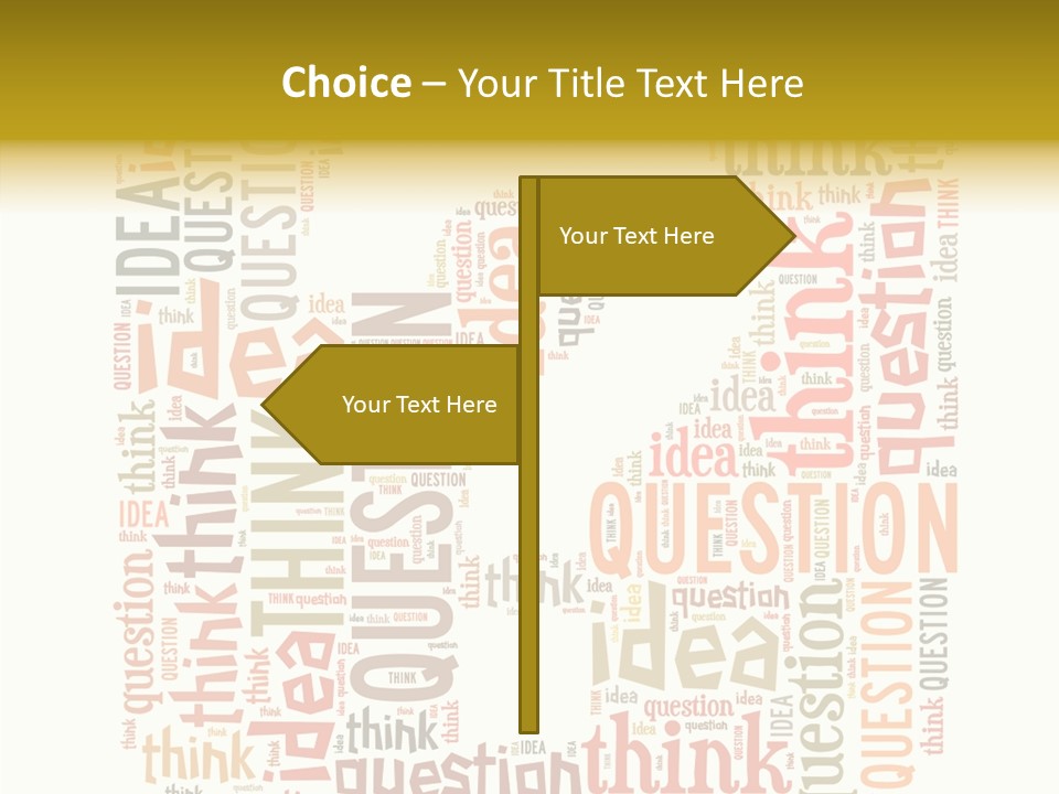 Question Intelligent Abstract PowerPoint Template