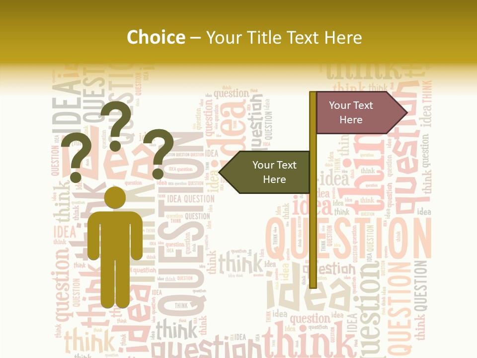 Question Intelligent Abstract PowerPoint Template
