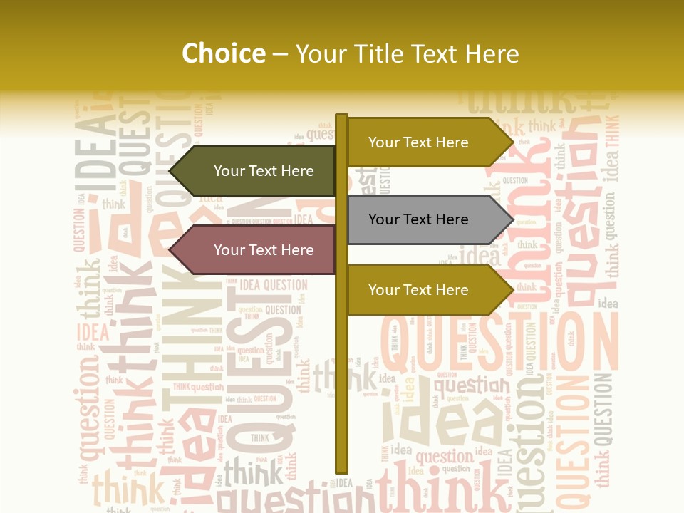 Question Intelligent Abstract PowerPoint Template