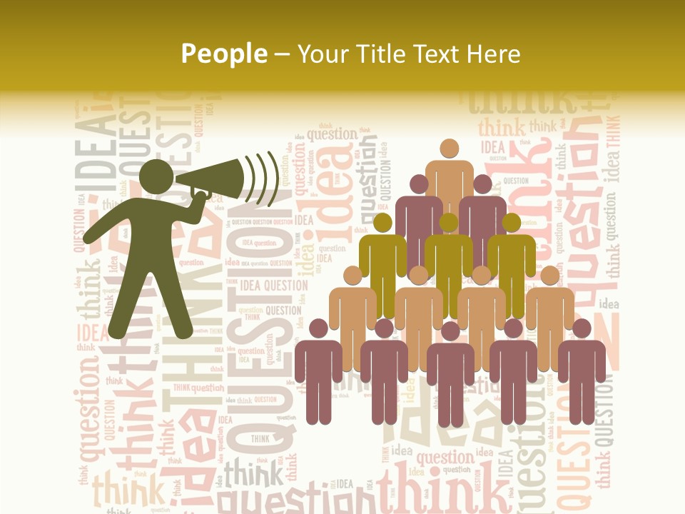 Question Intelligent Abstract PowerPoint Template