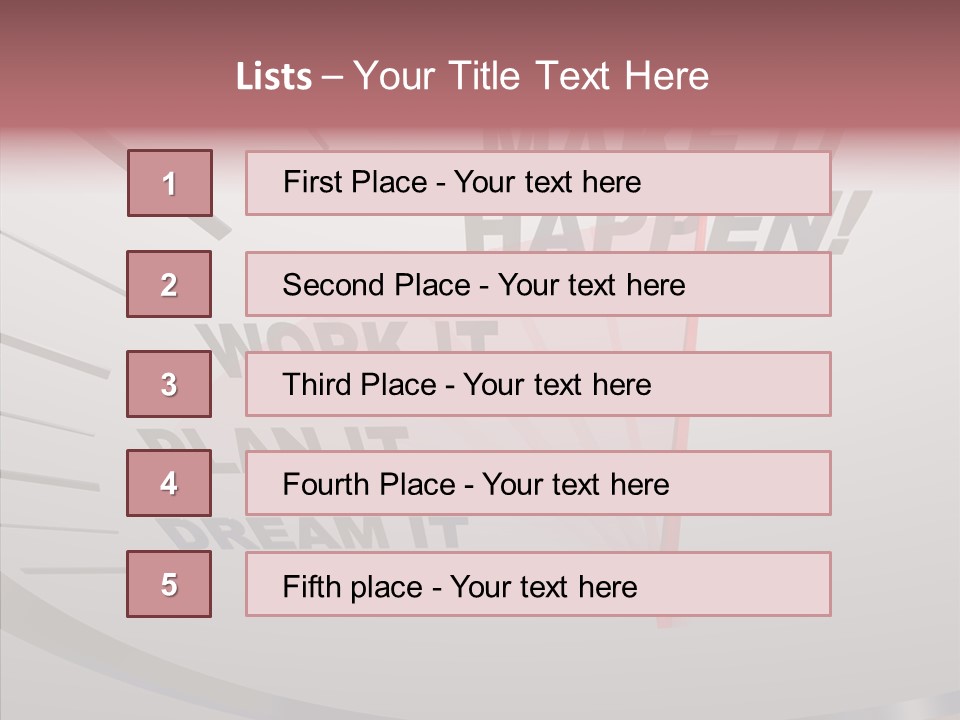 Encourage Motivational Success PowerPoint Template