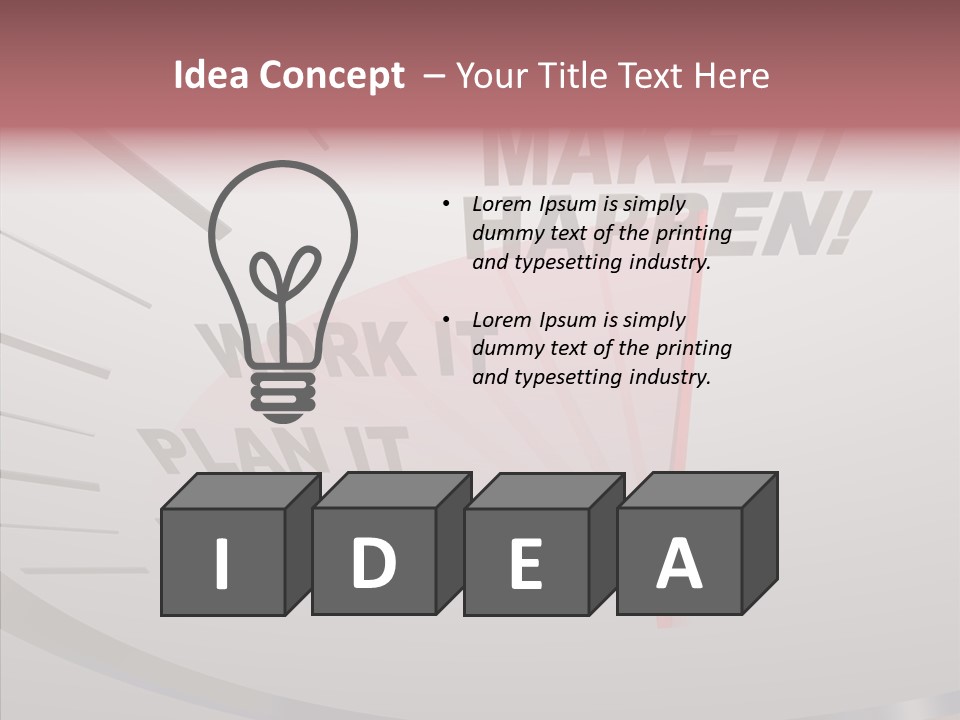 Encourage Motivational Success PowerPoint Template