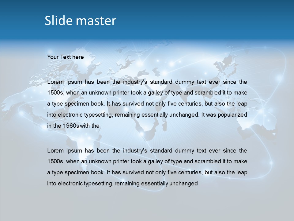 Concept Continent Globe PowerPoint Template