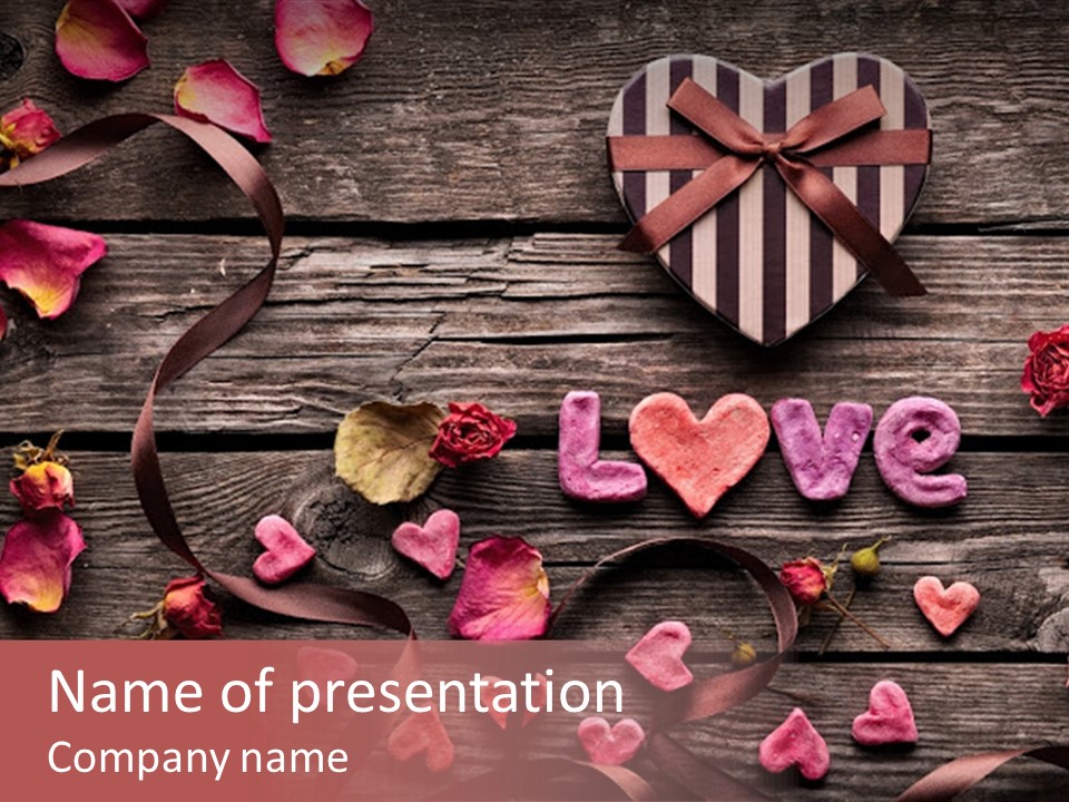 Valentine Background Background Dating PowerPoint Template