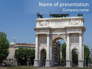 Inner Parco Memorial PowerPoint Template