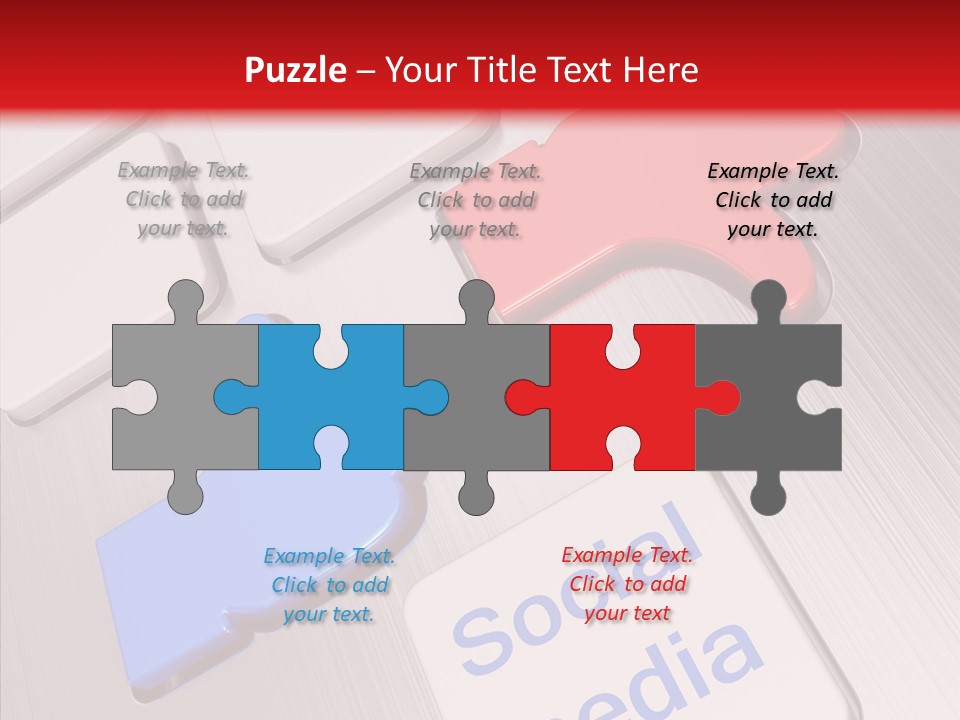 Friend Network Media PowerPoint Template