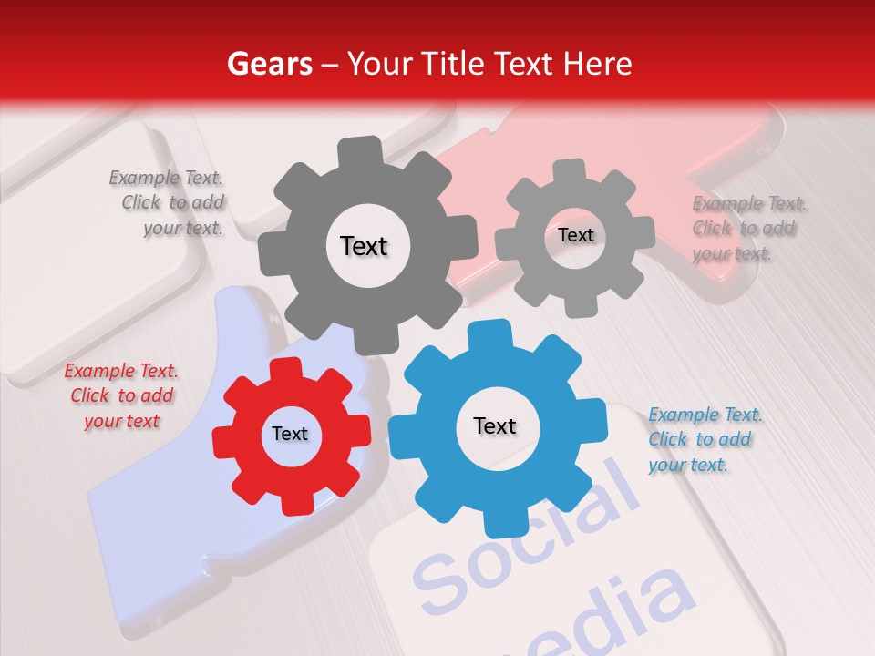 Friend Network Media PowerPoint Template