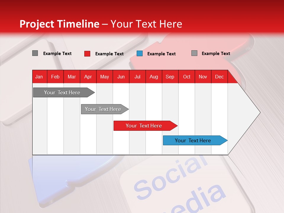 Friend Network Media PowerPoint Template