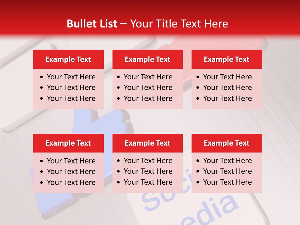 Friend Network Media PowerPoint Template