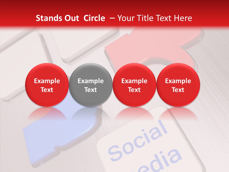 Friend Network Media PowerPoint Template