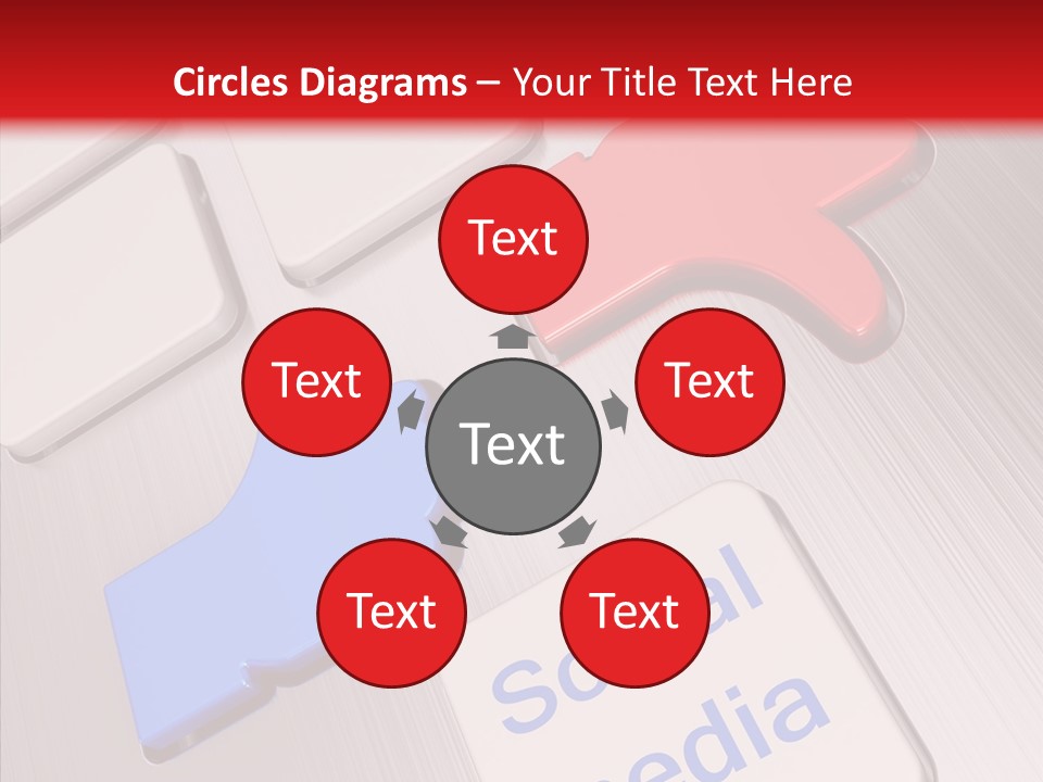 Friend Network Media PowerPoint Template