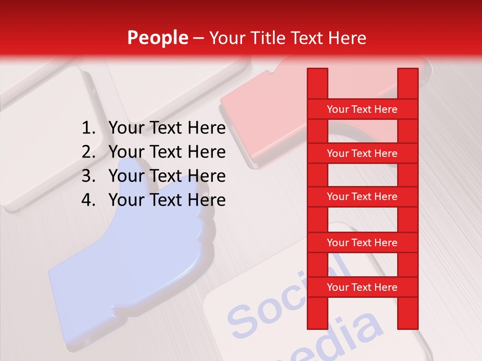 Friend Network Media PowerPoint Template