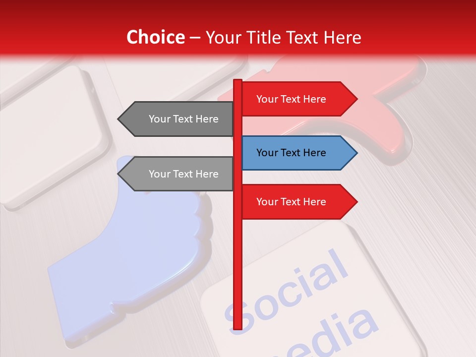 Friend Network Media PowerPoint Template