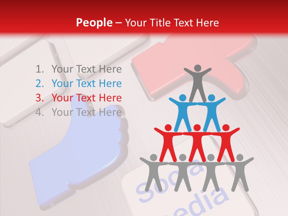 Friend Network Media PowerPoint Template