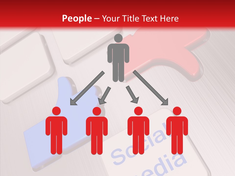 Friend Network Media PowerPoint Template